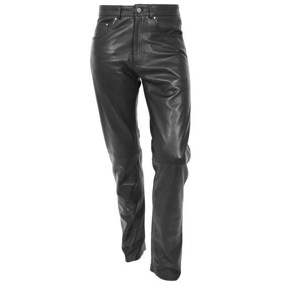 Custom Black Leather Pants
