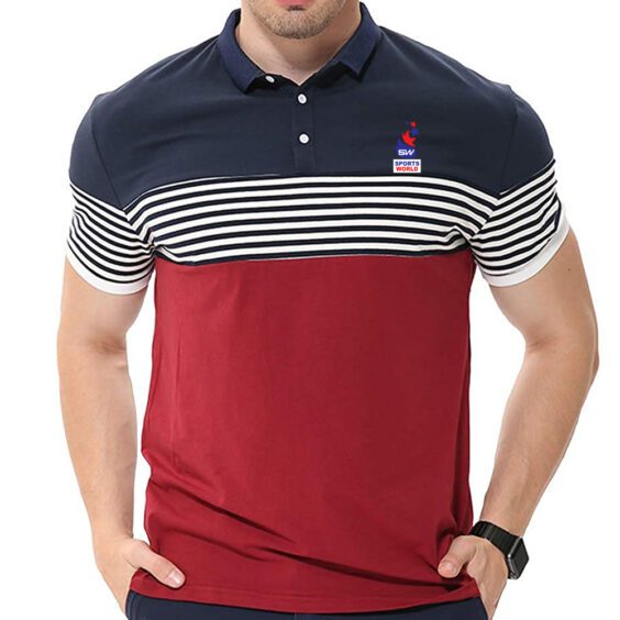 Custom Lining Red Polo Shirt