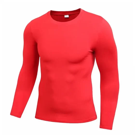 Custom Red Blank Spandex Tshirt